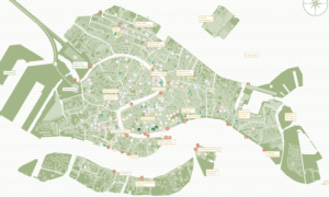 Inside Venice Map, design by Giacomo Torsani